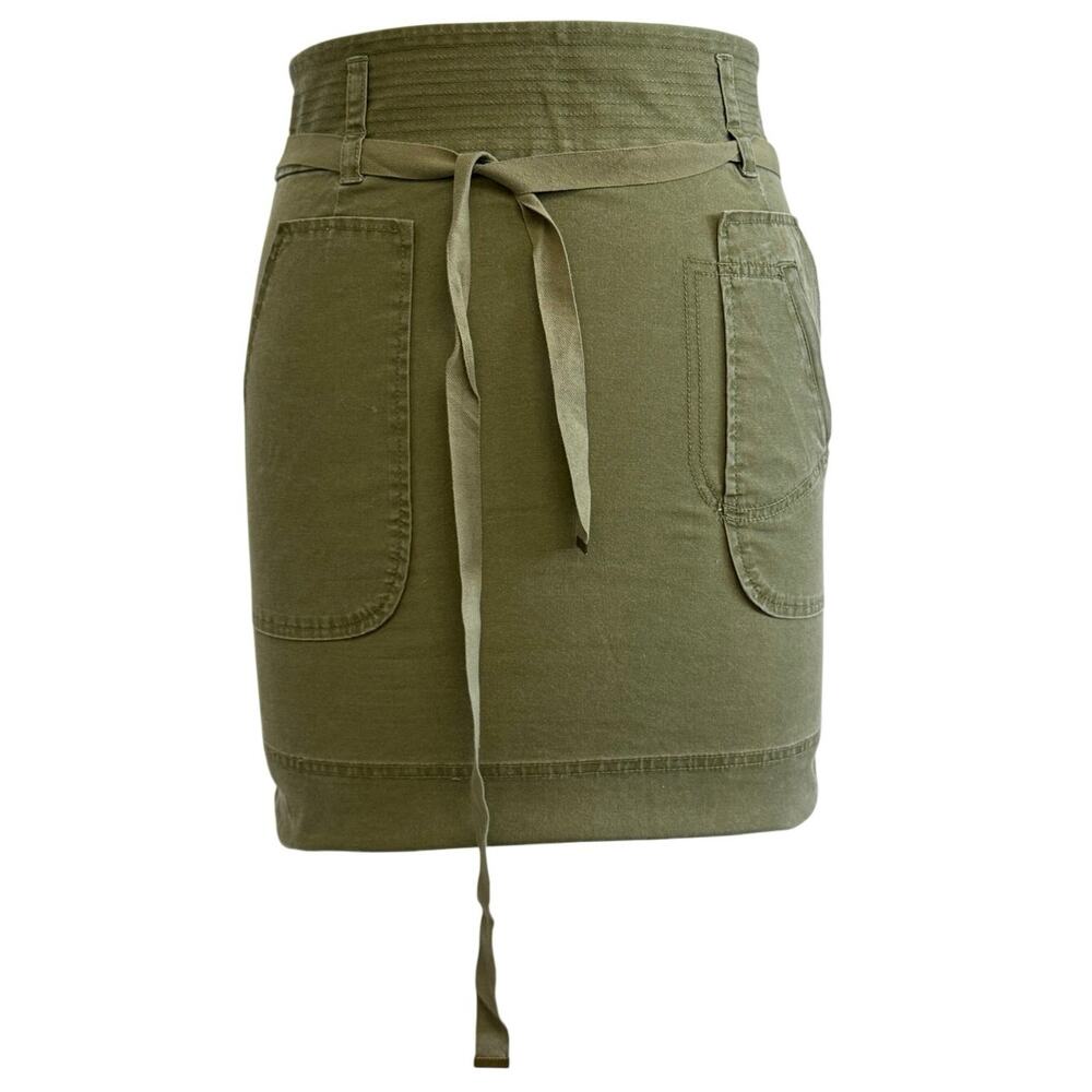 Y2K Marc by Marc Jacobs Army Green Utility Cargo Mini Skirt Size 8